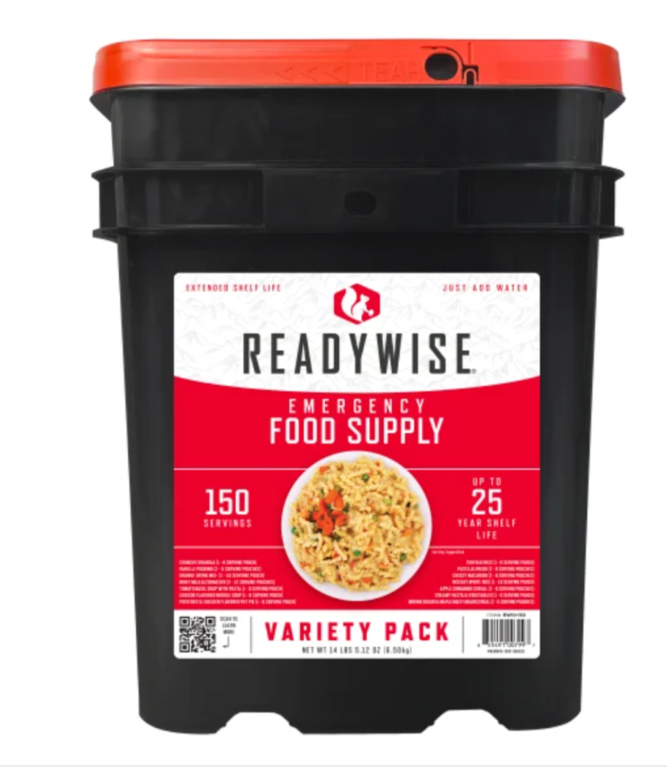 Costco’s Readywise Emergency Food Buckets are available in several serving sizes (Costco)