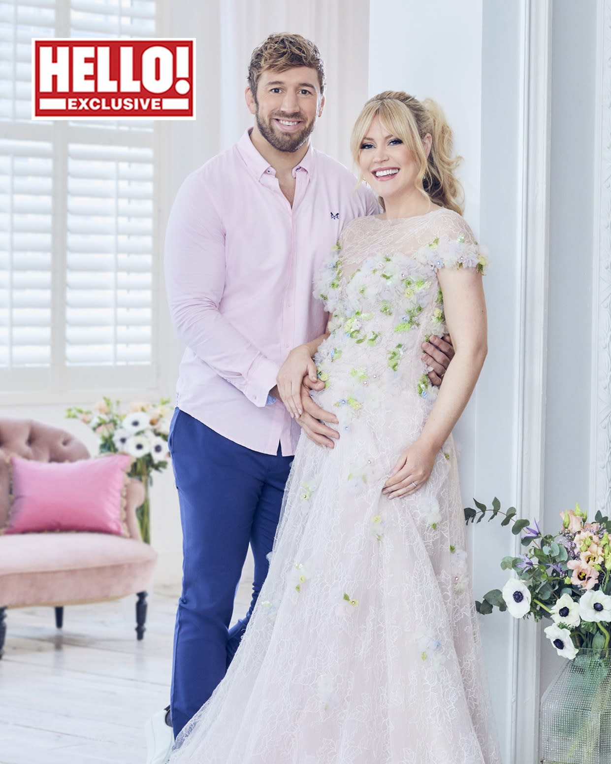 Camilla Kerslake and Chris Robshaw (Hello! magazine/PA)