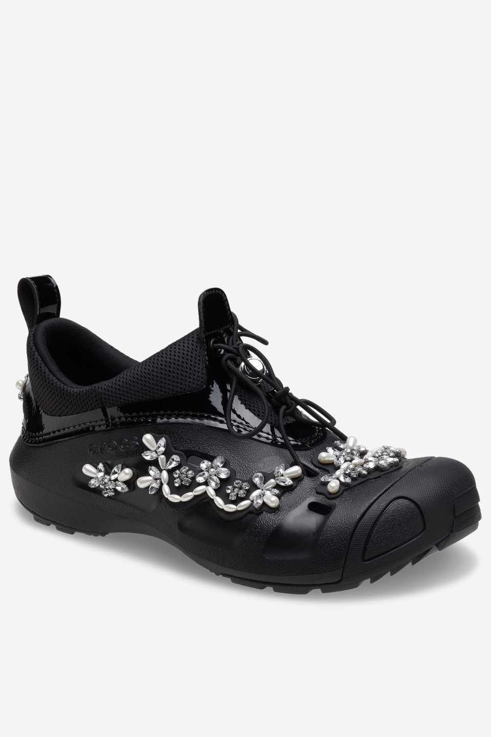 <p><a href="https://shop-us.simonerocha.com/collections/simone-rocha-x-crocs/products/crocs-quick-trail-black" rel="nofollow noopener" target="_blank" data-ylk="slk:Shop Now;elm:context_link;itc:0;sec:content-canvas" class="link ">Shop Now</a></p><p>Simone Rocha x Crocs Quick Trail</p><p>simonerocha.com</p><p>$200.00</p><span class="copyright">Simone Rocha</span>