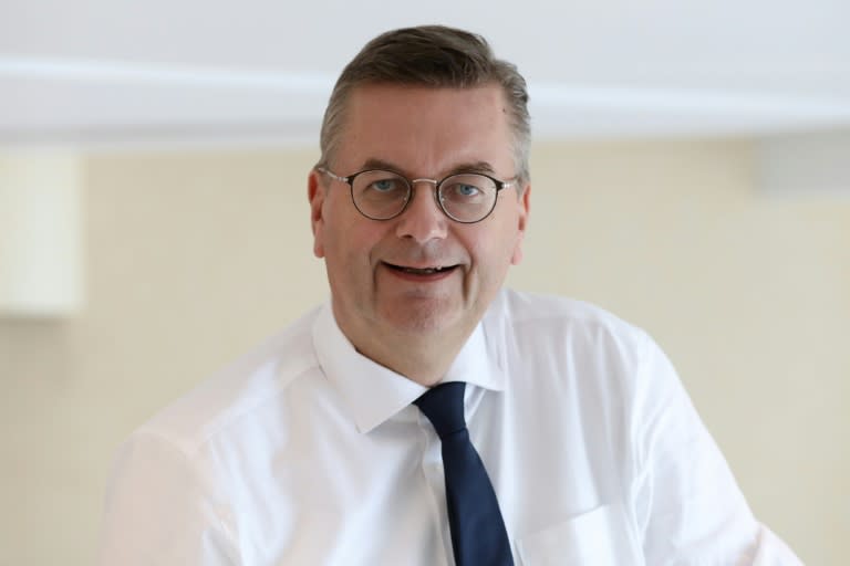 German FA boss Reinhard Grindel in Monaco last week