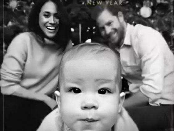 Archie took centre stage on the family's christmas card Sussexroyal/Instagram