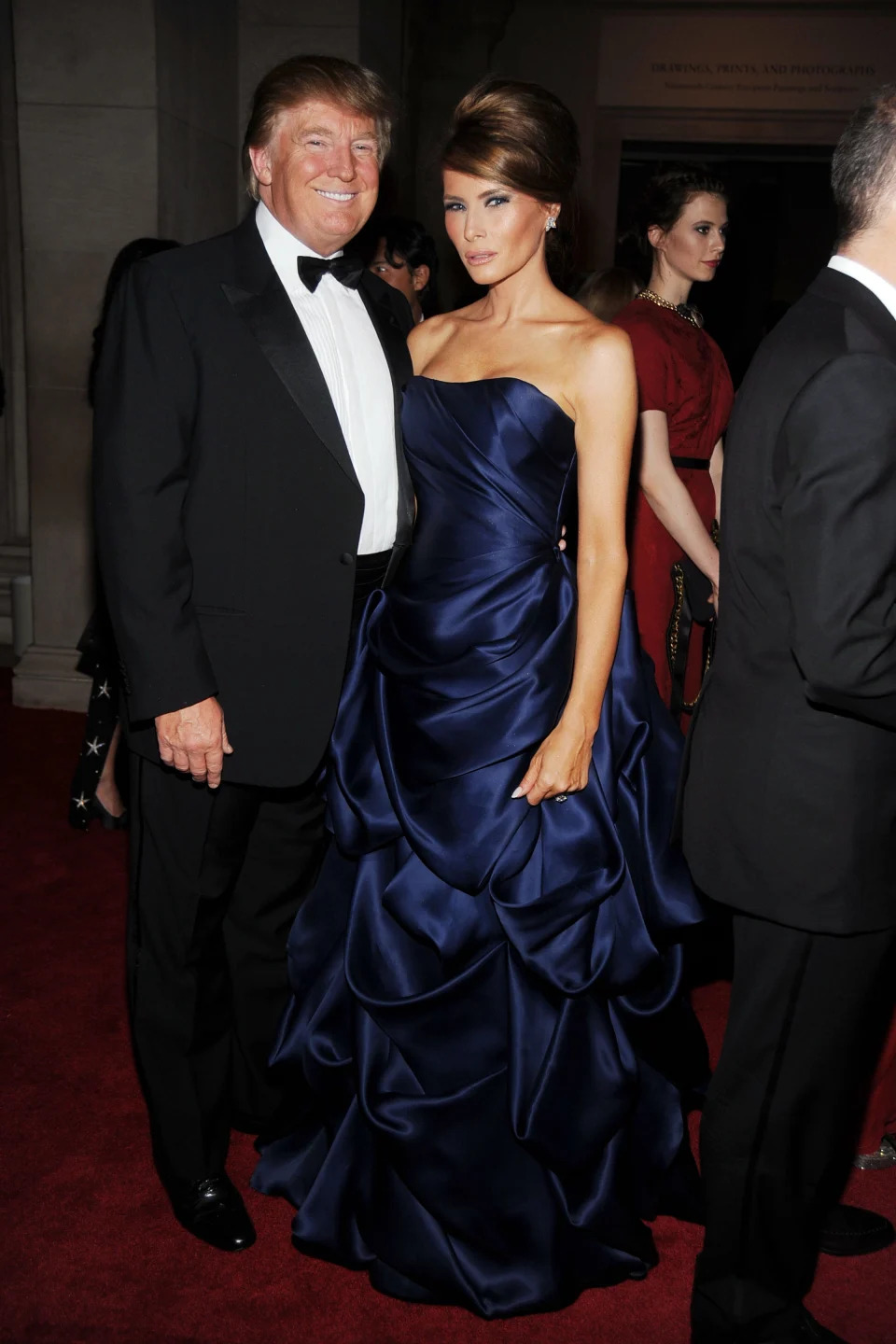 Donald Trump and Melania Trump attend the Met Gala in 2010