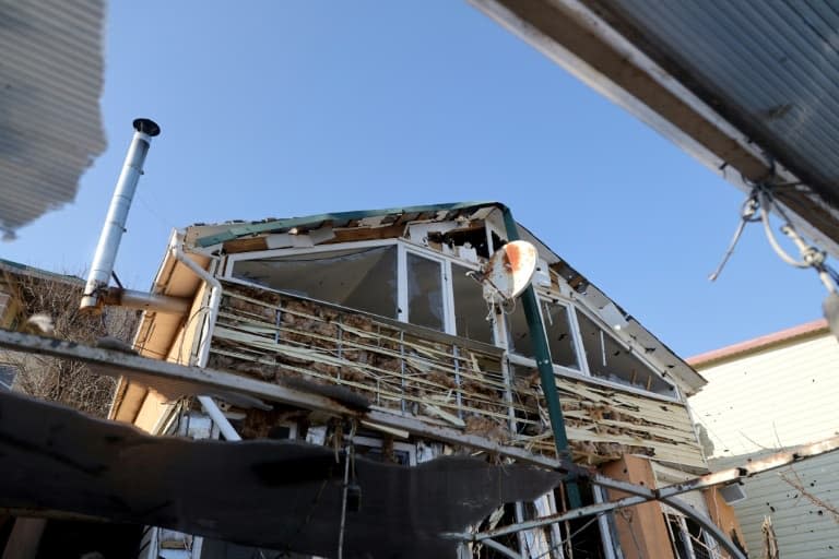 Une maison partiellement détruite par un bombardement russe dans les faubourgs d'Odessa, dans le sud de l'Ukraine, le 21 mars 2022 PHOTO  D'ILLUSTRATION - Oleksandr GIMANOV © 2019 AFP