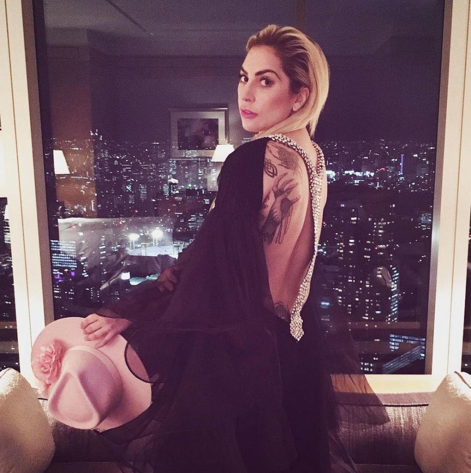<p>Lady Gaga takes Tokyo! The singer, who just <a rel="nofollow noopener" href="http://people.com/music/lady-gaga-joanne-song-guide/" target="_blank" data-ylk="slk:released her new album, Joanne,;elm:context_link;itc:0;sec:content-canvas" class="link ">released her new album, <i>Joanne</i>,</a> shared this shot of her incredible view in Japan. </p>