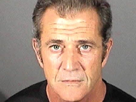 Mel Gibson mug shot