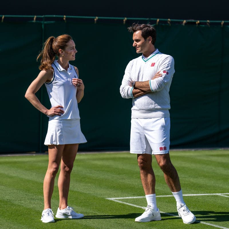 Kate Middleton y Roger Federer