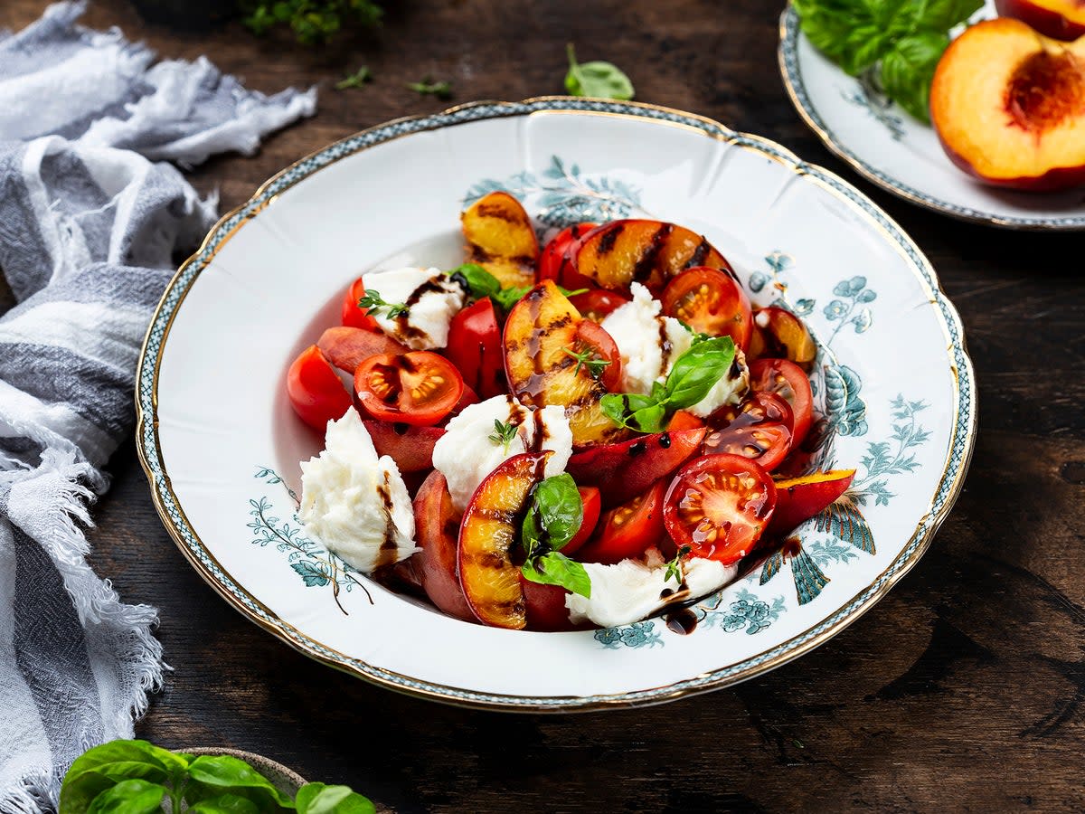 A standout caprese starts with great fruit – in this case, nectarines  (Getty/iStock)