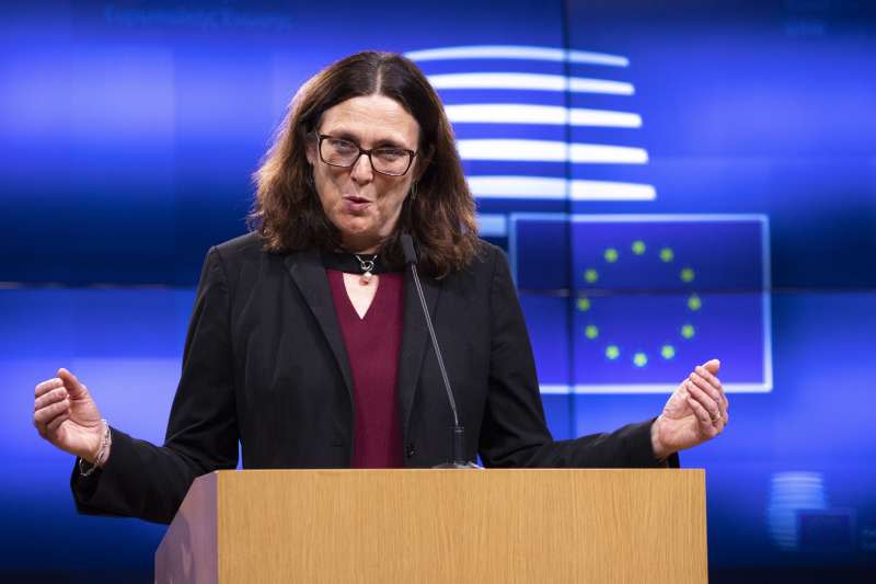 歐盟貿易事務專員（部長）瑪姆斯托姆（Cecilia Malmstrom）（AP）