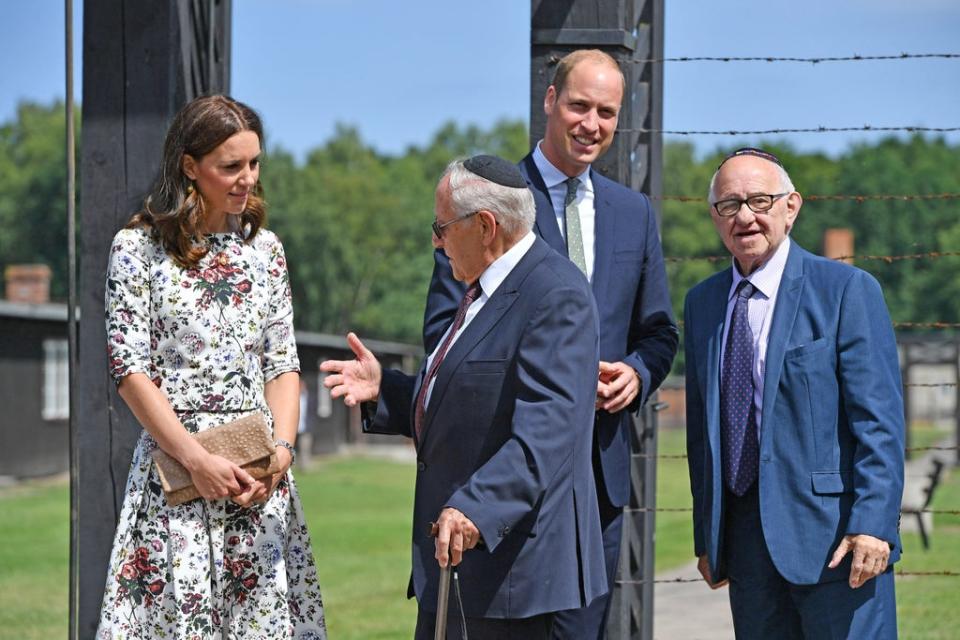 Kate met Manfred Goldberg on a visit to Poland in 2017 (Bruce Adams/Daily Mail/PA) (PA Archive)