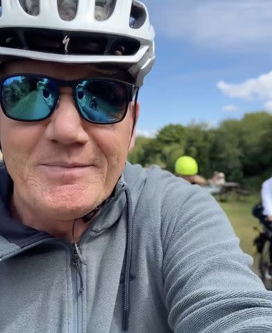 Gordon Ramsay Rides His Bike with Son Oscar, 5, for the First Time Since  Scary Accident: 'So Nice to be Back'