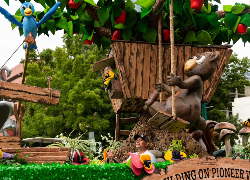 A float made by the Stone Creek Stake at the annual Days of ’47 Parade in Salt Lake City on Monday, July 24, 2023. | Megan Nielsen, Deseret News