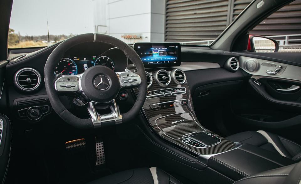 <p>2020 Mercedes-AMG GLC63 S coupe</p>