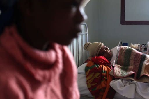 Joshephine, a tuberculosis patient, rest at the hospital of the congregation "The Little Servants of the Sacred Heart of Jesus" in Tamatave. Last year alone 26,700 people contracted TB, according to the health ministry, a jump of more than 16% compared with 2009