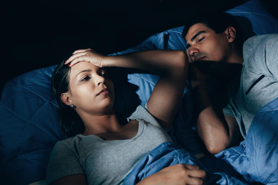 couple in bed together