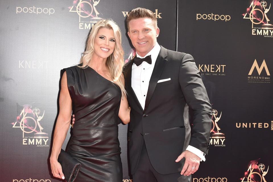 PASADENA, CALIFORNIA - MAY 05: Sheree Gustin and Steve Burton attend the 46th annual Daytime Emmy Awards at Pasadena Civic Center on May 05, 2019 in Pasadena, California. (Photo by David Crotty/Patrick McMullan via Getty Images)