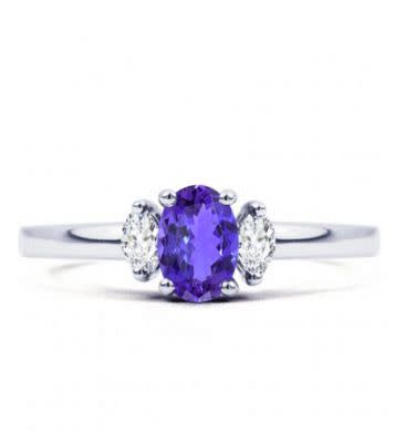 <p>Rani tanzanite and diamond engagement ring, £1,079, <a href="http://www.diamond-boutique.co.uk/18k-white-gold-tanzanite-and-diamond-gemstone-ring-h-si-456499659-html" rel="nofollow noopener" target="_blank" data-ylk="slk:Diamond Boutique;elm:context_link;itc:0;sec:content-canvas" class="link ">Diamond Boutique</a></p>