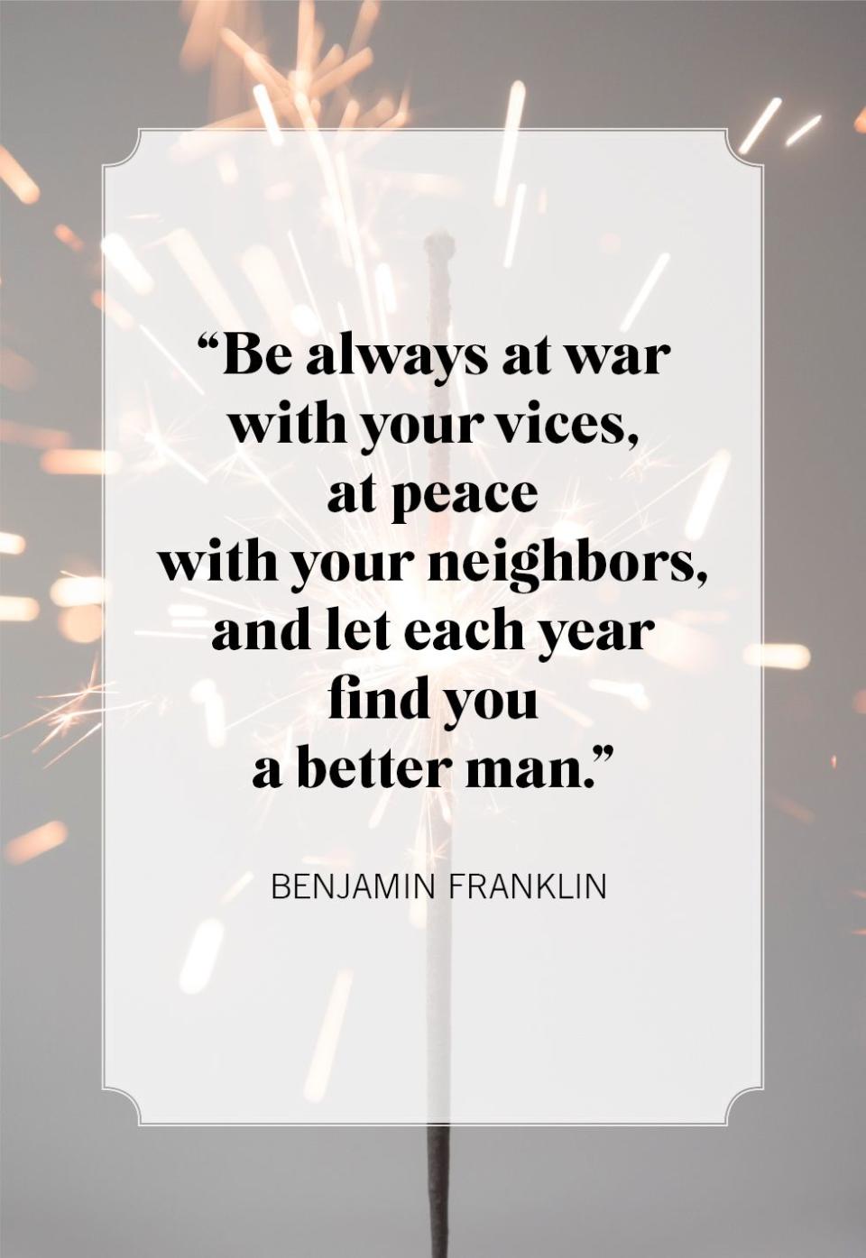 new year quotes benjamin franklin