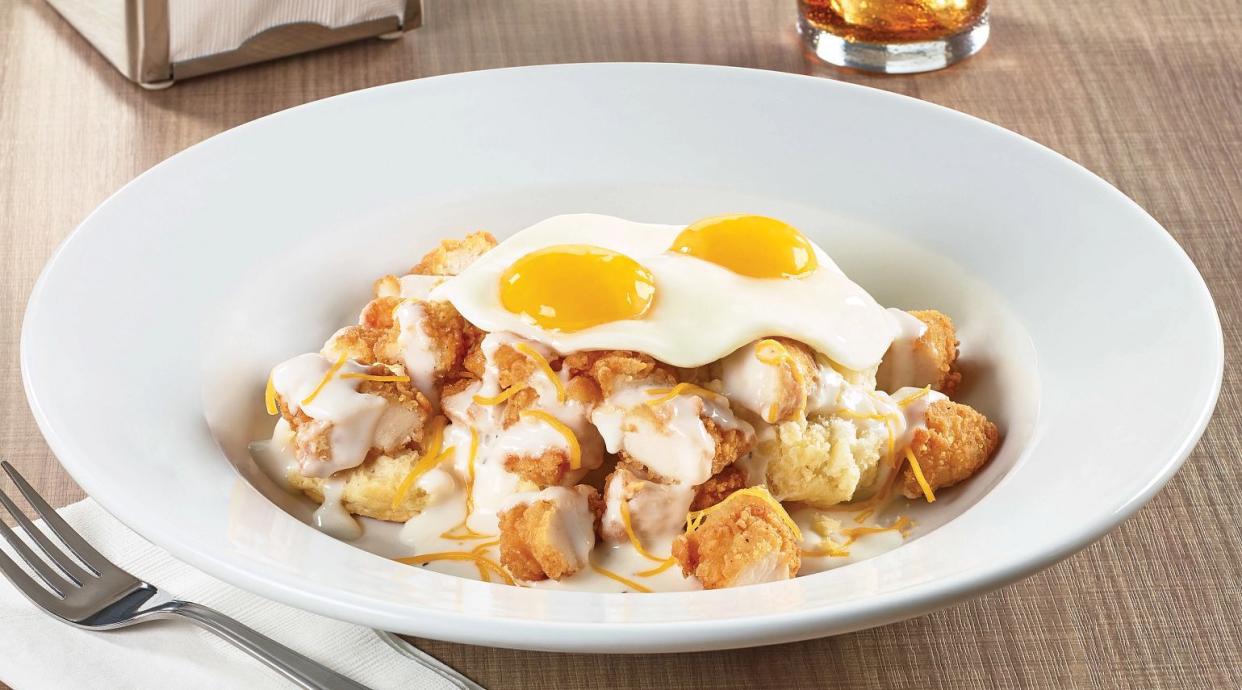 biscuits and gravy bowl at denny's