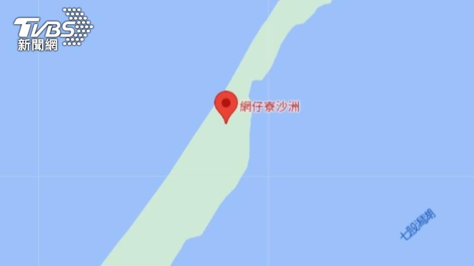 浮屍發現位置七股網仔寮沙洲(圖/google map)