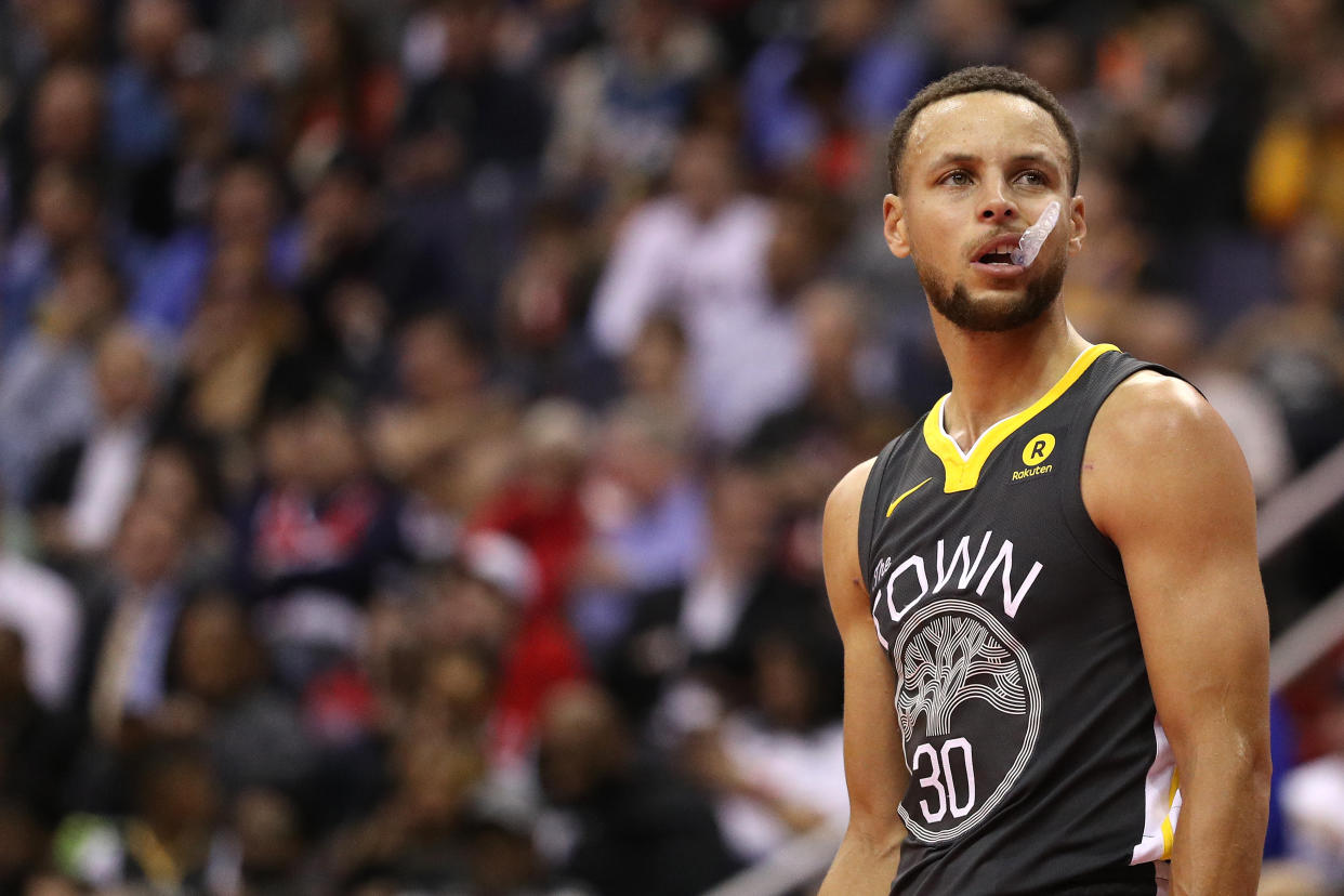 President Donald Trump disinvited Steph Curry and the Golden State Warriors from the White House. "Trying to be divisive has had the opposite reaction," Curry said. (Photo: Patrick Smith via Getty Images)