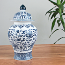 This classic, blue-and-white, ceramic <a href="https://fave.co/2SpD52h" rel="noopener" target="_blank" data-ylk="slk:Ginger Jar by Enhancement;elm:context_link;itc:0;sec:content-canvas" class="link "><strong>Ginger Jar by Enhancement</strong></a>. <em>Rs.3,062 on offer.</em> <a href="https://fave.co/2SpD52h" rel="noopener" target="_blank" data-ylk="slk:Buy here!;elm:context_link;itc:0;sec:content-canvas" class="link "><strong>Buy here!</strong></a>