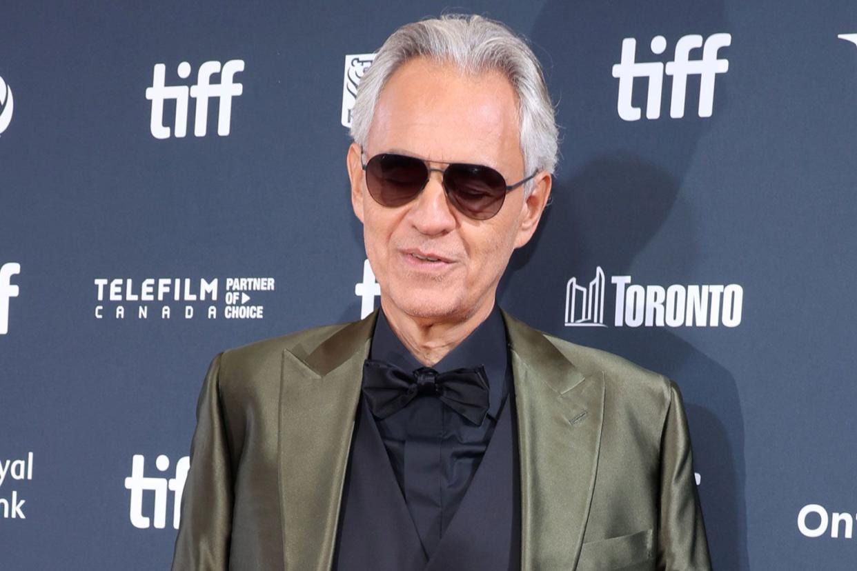 <p>Kayla Oaddams/WireImage</p> Andrea Bocelli attends the Toronto International Film Festival on Sept. 7, 2024