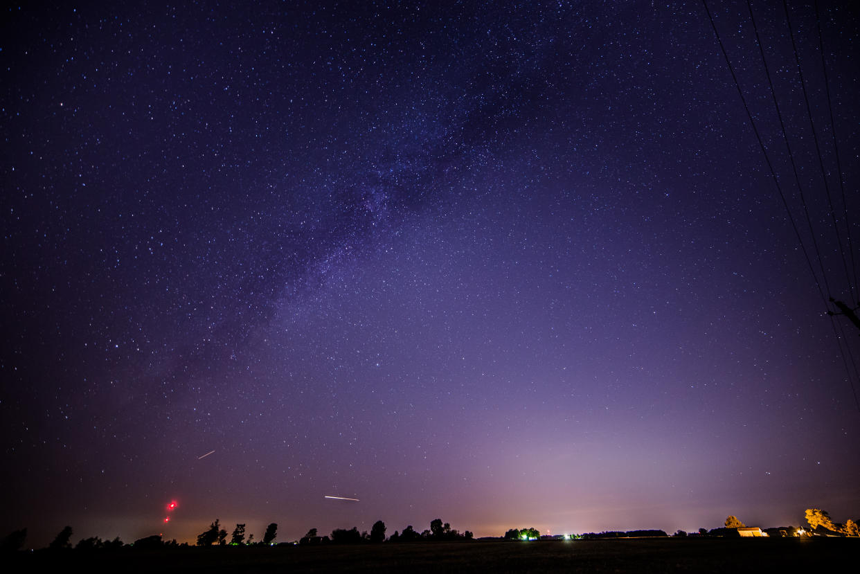 The Draconid meteor shower happens in autumn each year. (Getty)