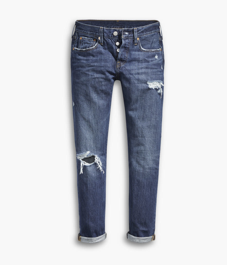 Levi's 501 Taper Jeans in Bolt Blue  (Photo: Levi's)