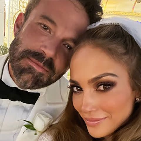 <p>ON THE JLO</p> Affleck and Lopez tied the knot in Las Vegas last July