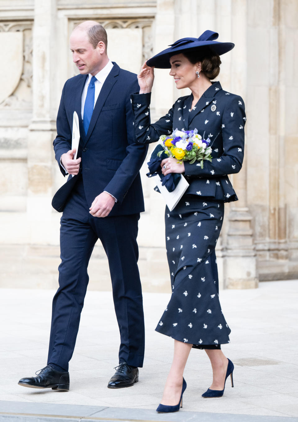 LONDON, ENGLAND - MARCH 13: Prince William, Prince of Wales and Catherine, Princess of Wales attend the 2023  Commonwealth Day Service at Westminster Abbey on March 13, 2023 in London, England. (Photo by Samir Hussein/WireImage)