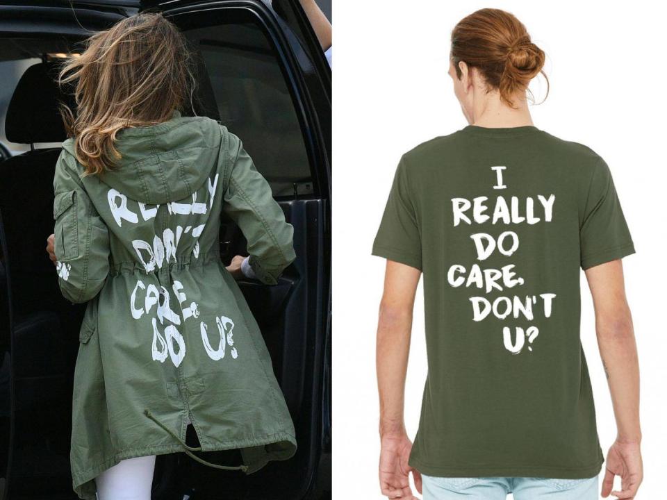 Clothing company PSA's own take on the first lady's jacket (AP/PSA)