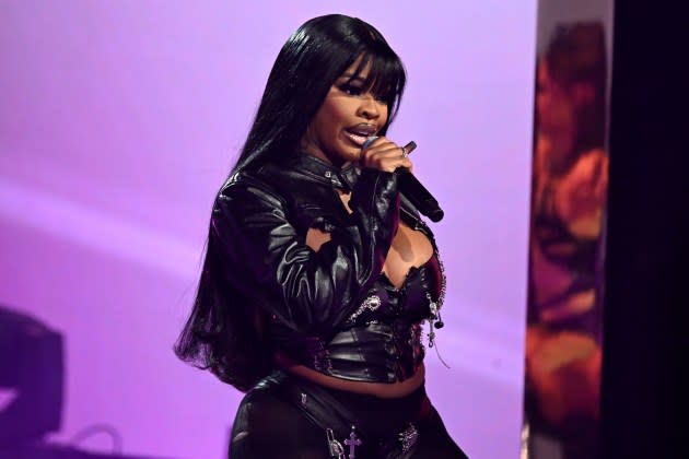 JT of City Girls performing at the BET Hip-Hop Awards in Atlanta in 2023 - Credit: Paras Griffin/Getty Images