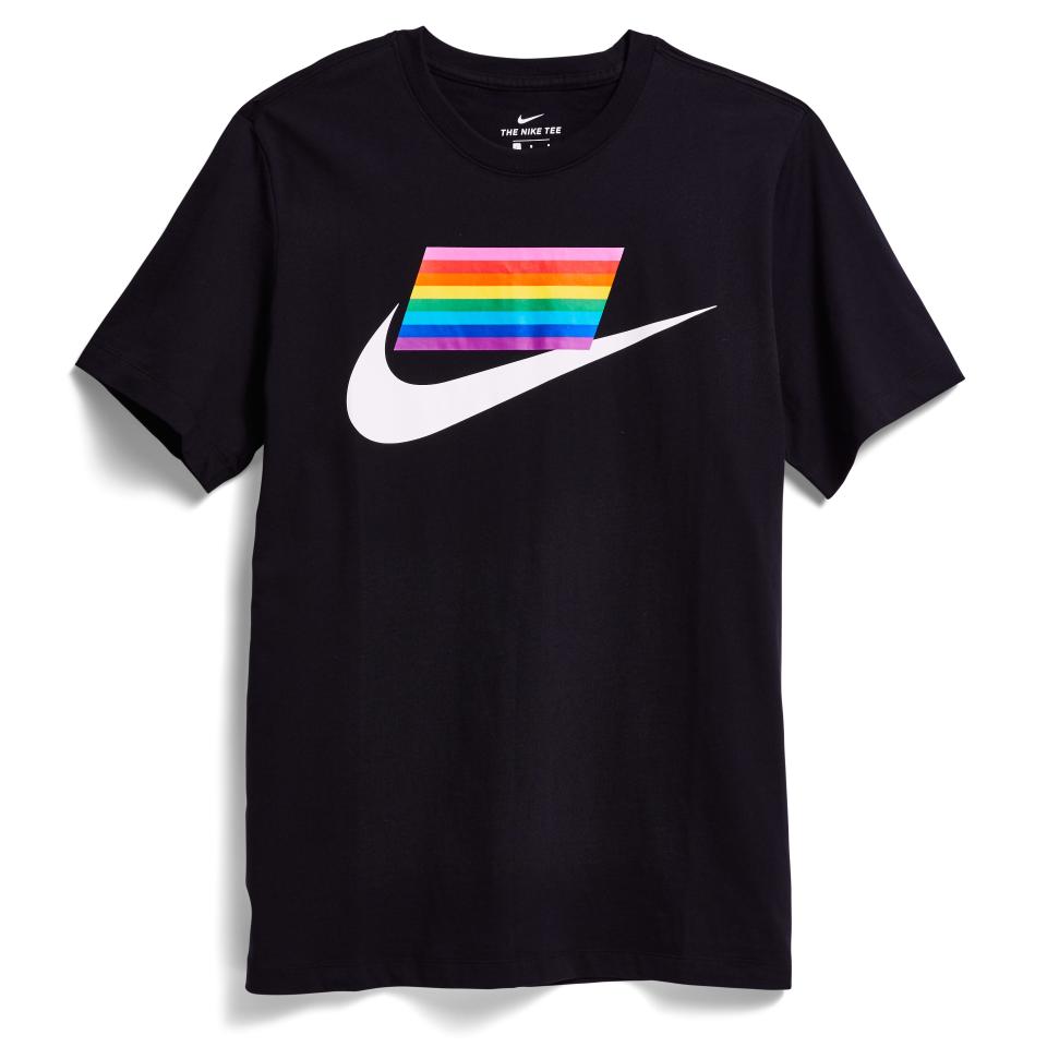 Nike Sportswear “Betrue”
Nike's Pride-inspired line shows love and support for LGBTQIA+ athletes with tastefully rainbowed gear like this tee—rocked by Lil Uzi Vert on the 'Gram earlier this year.