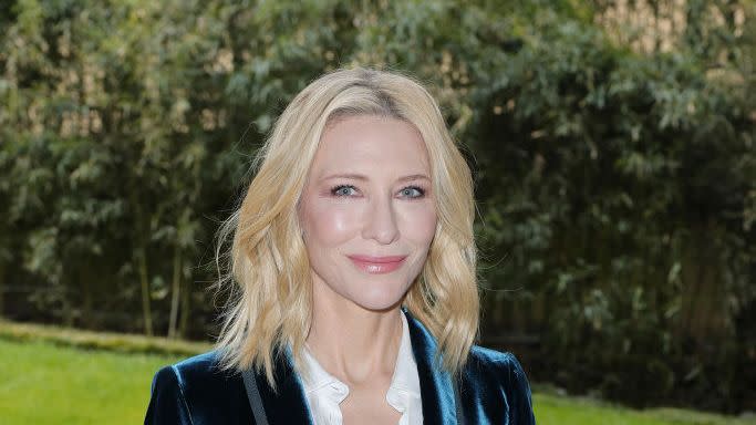 milan, italy february 25 cate blanchett attends the giorgio armani fashion show during the milan fashion week womenswear fallwinter 2024 2025 on february 25, 2024 in milan, italy photo by jacopo raulegetty images