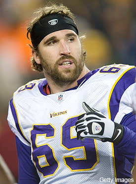 Jared Allen tags former teammate in a very sensitive area, insists