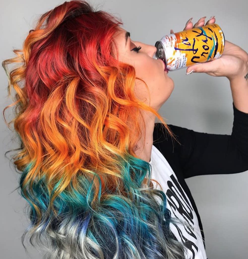 LaCroix hair is now a thing, because our obsession with sparkling water knows no bounds