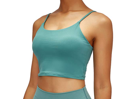 Lemedy Sports Bra Crop Top Tabk in Blue Size 6 NWT