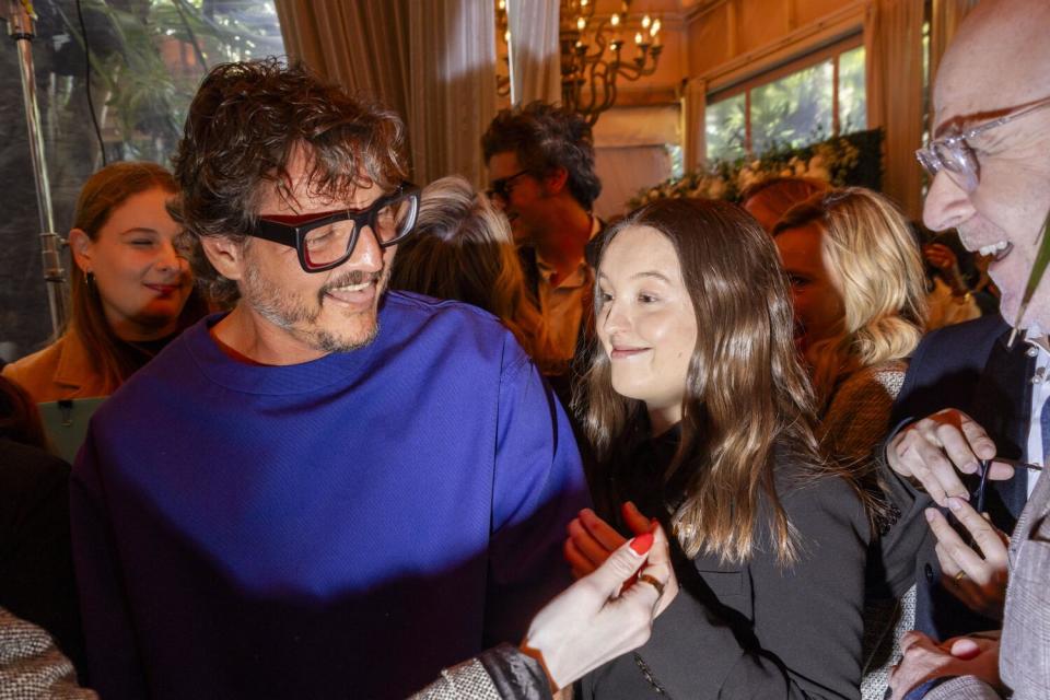 Pedro Pascal and Bella Ramsey during the 2023 American Film Institute Awards.