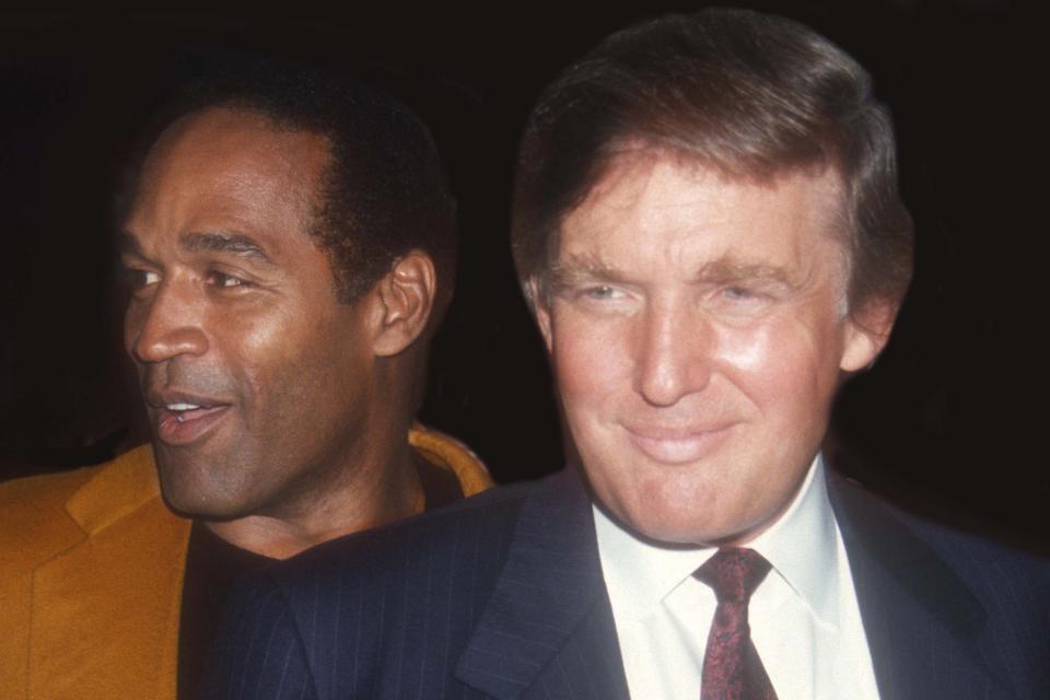 onald Trump and OJ Simpson in Manahttan, 1993 (John Barrett/Shutterstock)