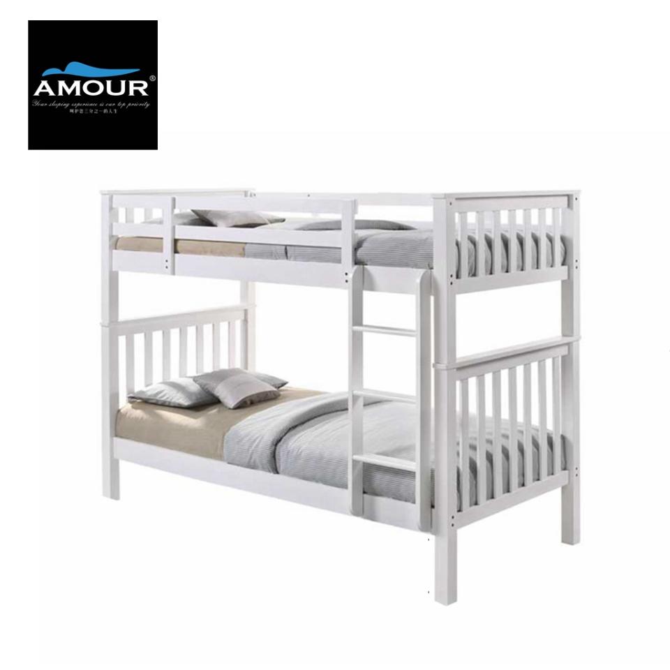 Amour Brand Single Size / Super Single Size Wooden Double Decker bed (Photo: Lazada)