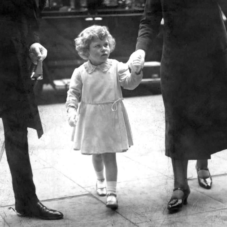 Princess Elizabeth arriving at Olympia for the Royal Tournament in 1930 (PA)