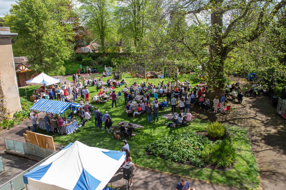 In Warwick, a Coronation Pageant formed part of the Big Lunch. (George Gulliver)