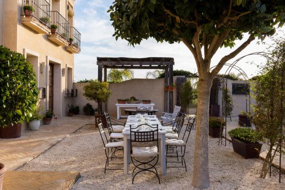 The Andalusian climate means it’s warm enough to eat outside in winter