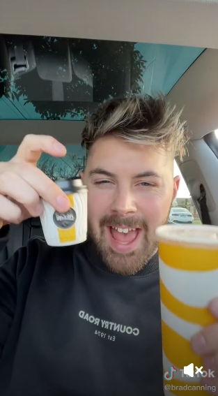 A McDonald’s thickshake hack has been rated the ‘best ever’ by an Aussie TikTok user. Photo: TikTok/bradcanning.