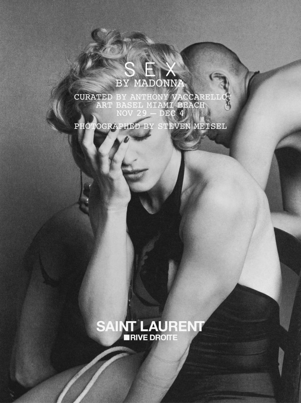 madonna sex, yves saint laurent rive gauche