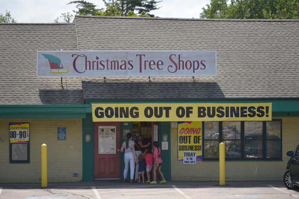 The Christmas Tree Shops in West Dennis was open for the last time Sunday. The shop in Orleans also closed on Sunday. The Hyannis location will remain open until mid-August.