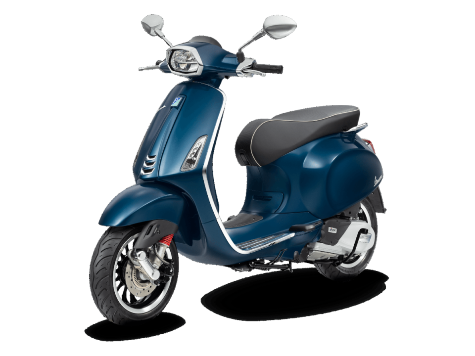  Vespa Sprint 150 i-get ABS 全新車色「Blue Estroverso靛海藍」。