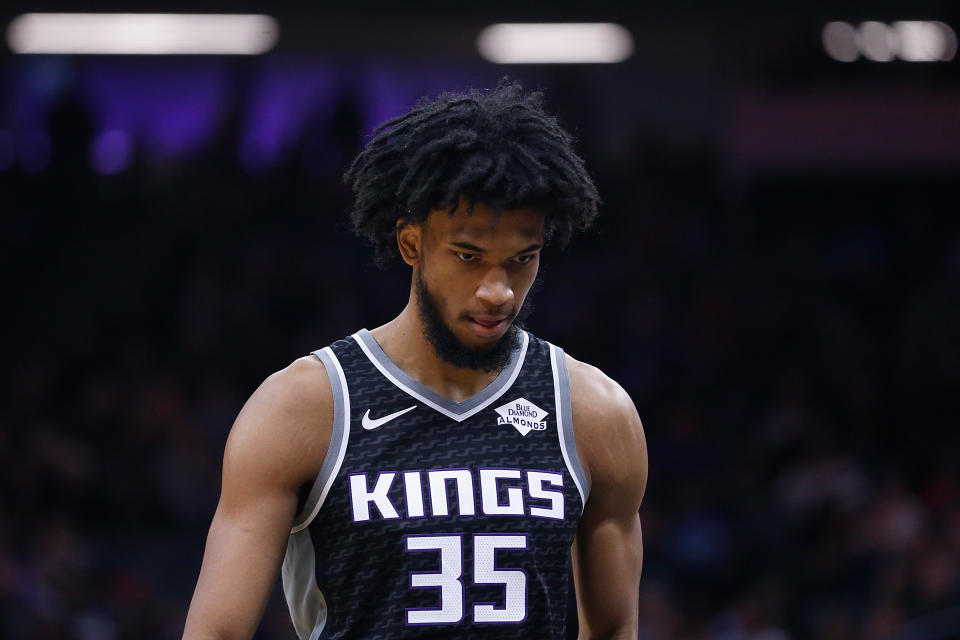 Kings forward Marvin Bagley III will miss extended time once again, this time with a sprained left foot. (Lachlan Cunningham/Getty Images)