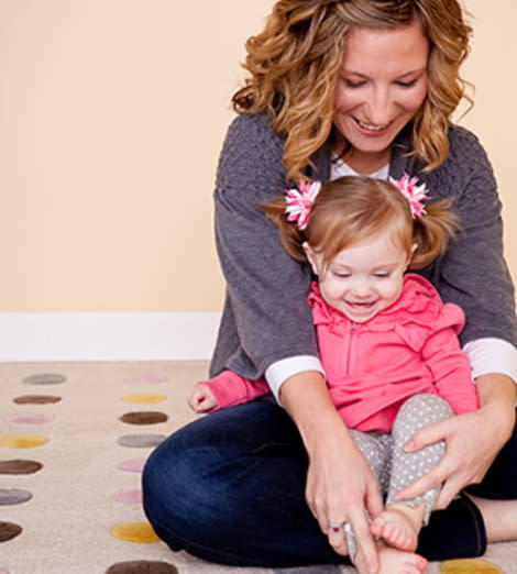 Mom with girl