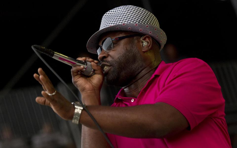 FILE - In this June 9, 2012 file photo, Tariq "Black Thought" Trotter of The Roots performs during the Bonnaroo Music and Arts Festival in Manchester, Tenn. At the Austin City Limits Music Festival, about a third of the nearly 130 bands on a lineup that includes The Roots, the Red Hot Chili Peppers, the Black Keys and Jack White will have their sets broadcast on YouTube. That's a record for the three-day festival that starts Friday, Oct. 12, 2012. (AP Photo/Dave Martin, File)
